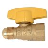 1/4-Turn Gas Valve Angled Stop - 15/16 Flare x 3/4 FIP
