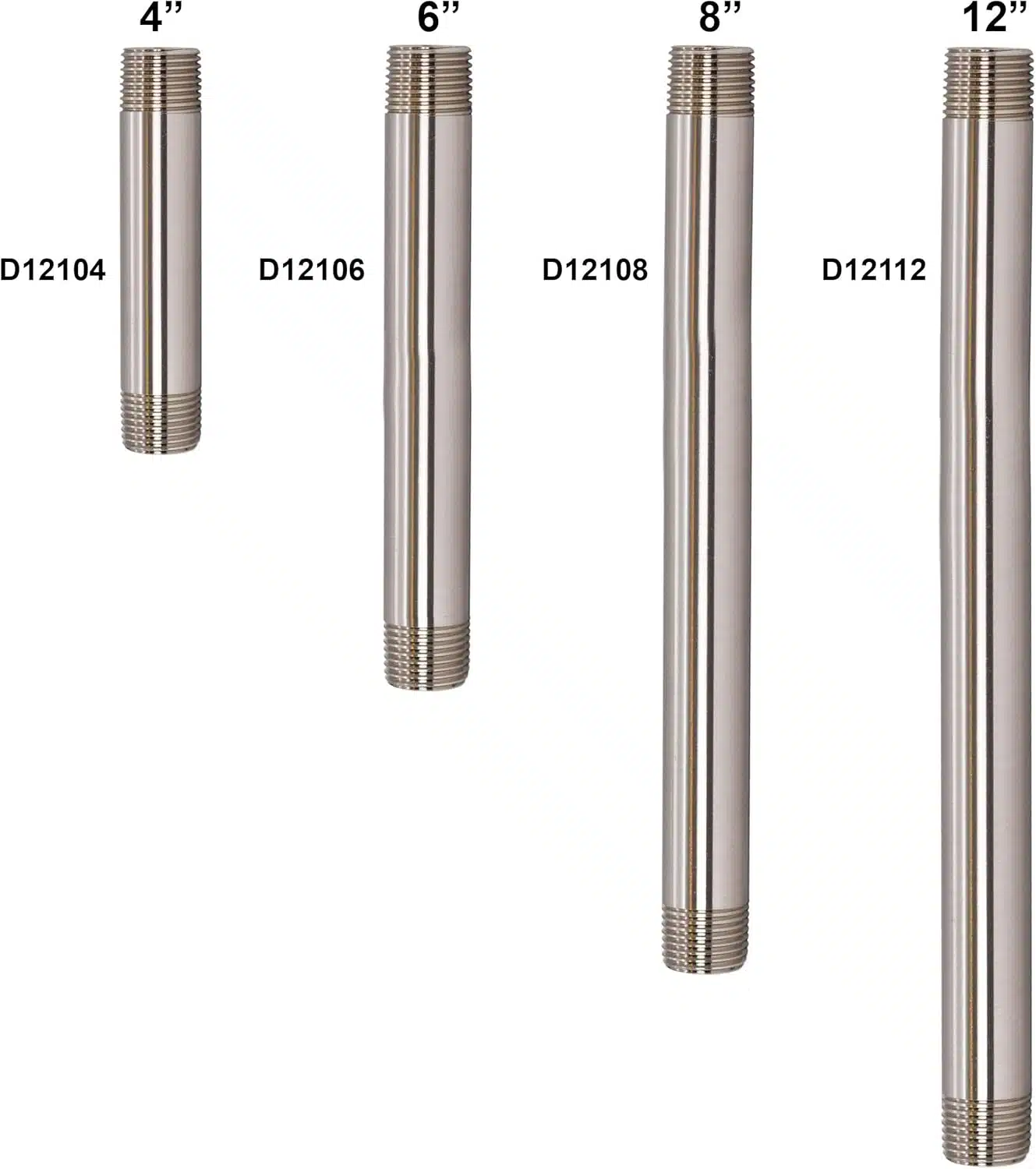 ½” x 12" IPS Brass Pipe Nipple - Image 5