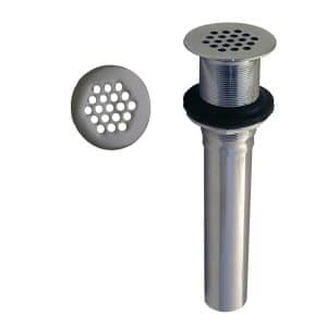 Grid Strainer Lavatory Drain w/o Overflow Holes - Exposed