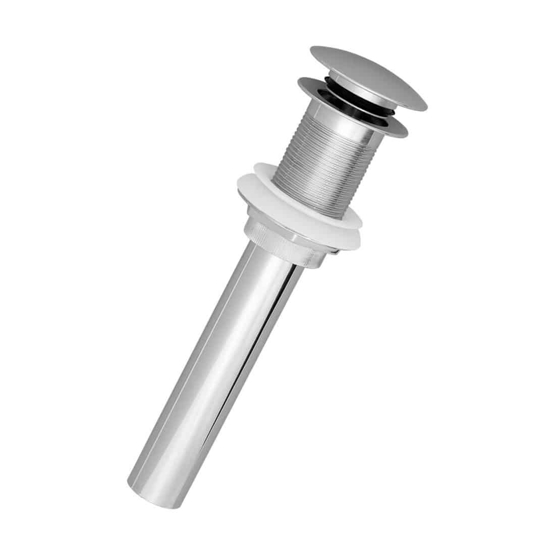 Mushroom Style Pop-Up Stopper Drain for Vessel/Bowl Sinks with No Overflow