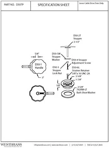 Rotating Overflow with Pin for Easier Operation and Mushroom Drain Strainer - Image 2