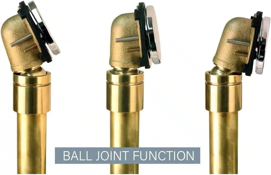 Illusionary Fully Finished for Exposed Installations Ball Joint Overflow with ADA Approved Tip-Toe Drain - Image 4
