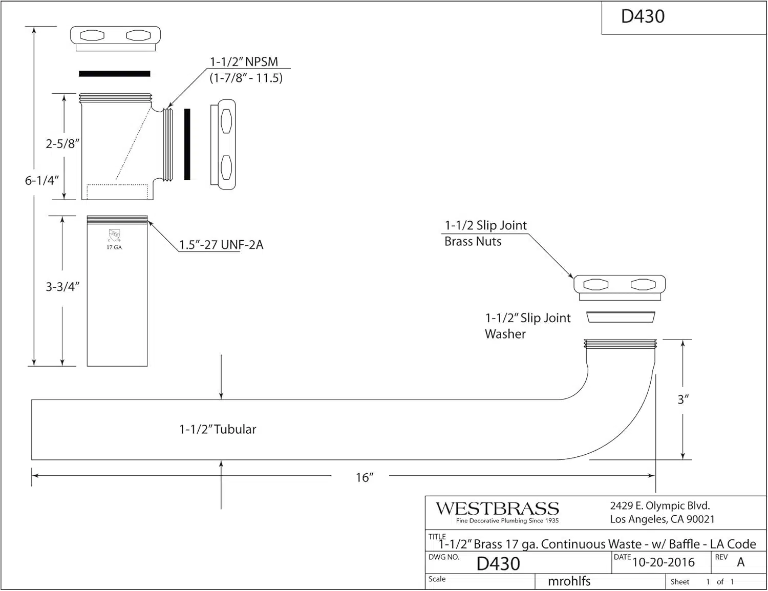 2-Part Continuous Waste - Image 2