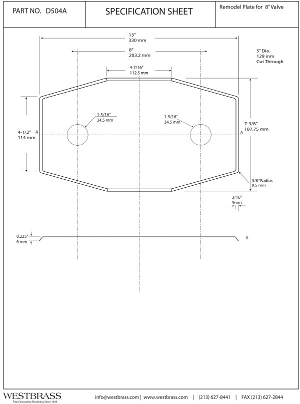 Two-Hole Remodel Plate - Image 2