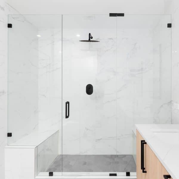 12" Round Thin High Pressure Rainfall Shower Head - Image 9