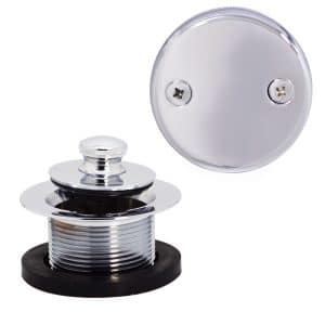 Twist & Close Tub Trim Set with Two-Hole Overflow Faceplate
