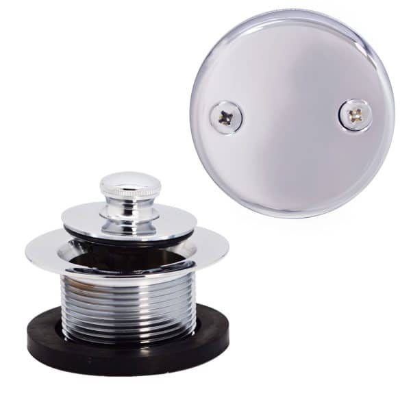 Twist & Close Tub Trim Set with Two-Hole Overflow Faceplate