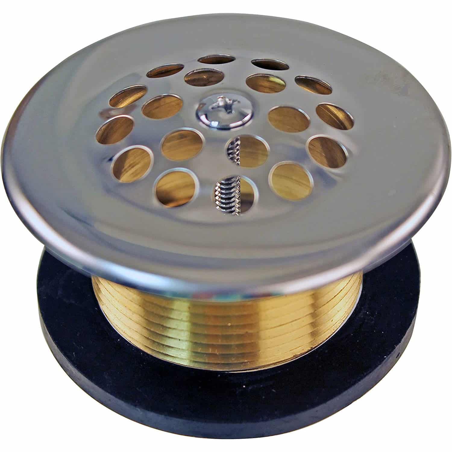 1-1/2” Bath Drain with Grid and Screw, Oil Rubbed Bronze