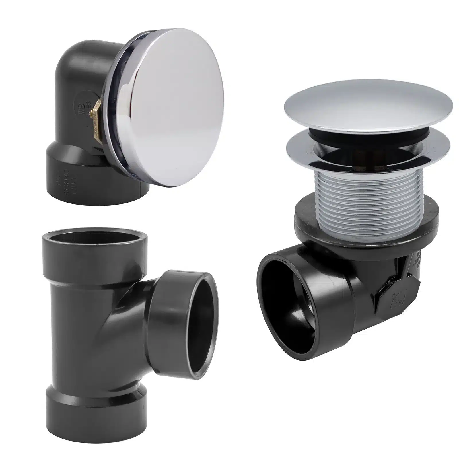 Illusionary Overflow, Sch. 40 ABS Plumbers Pack with Tip-Toe