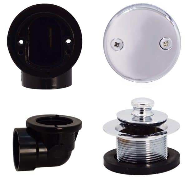 Pull & Drain Sch. 40 ABS Plumber's Pack with Two-Hole Elbow