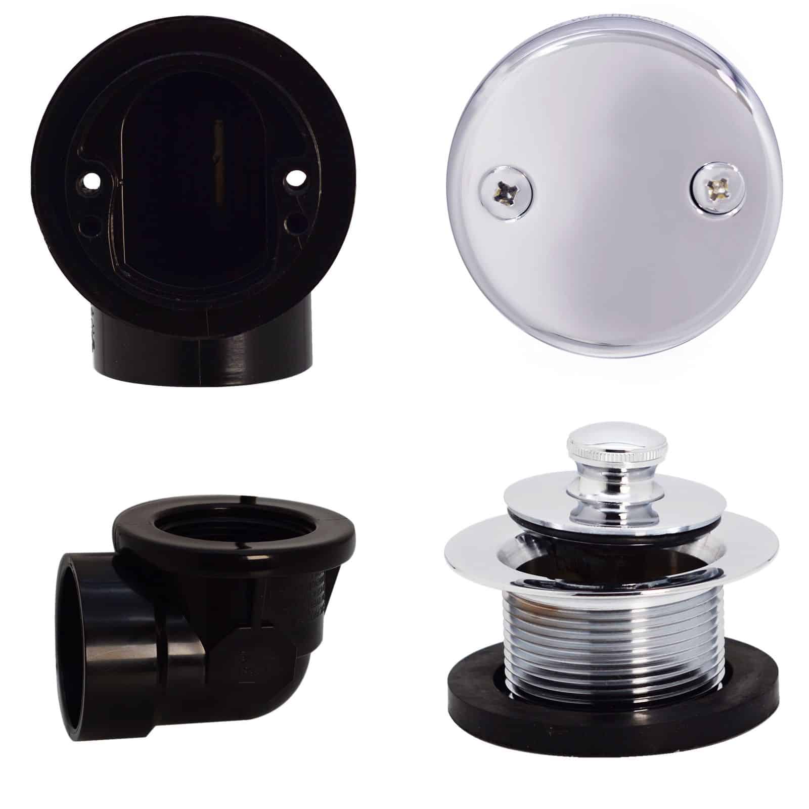 Pull & Drain Sch. 40 ABS Plumber's Pack with Two-Hole Elbow