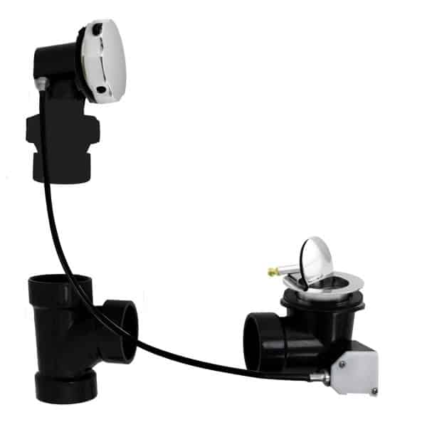 Sch. 40 ABS 27 in. Cable Drive Bath Waste - Ball Joint Head