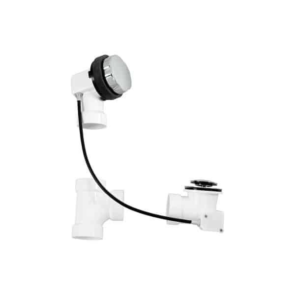 Sch. 40 PVC 27 in. Cable Drive Bath Waste