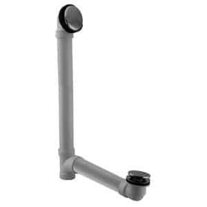 12" & 4" Bath Waste & Overflow Assembly with Tip-Toe Drain Plug and Illusionary Faceplate-SCH. 40 PVC Pipe