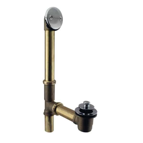 Pull & Drain Bath Waste - 14" Make-Up, 17 Gauge Tubing