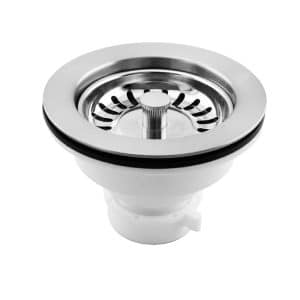 4-3/8" Push-Pull Style Large Kitchen Sink Basket Strainer