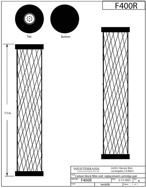 Replacement Carbon Block Filter Cartridges for IHDCBF - Image 2