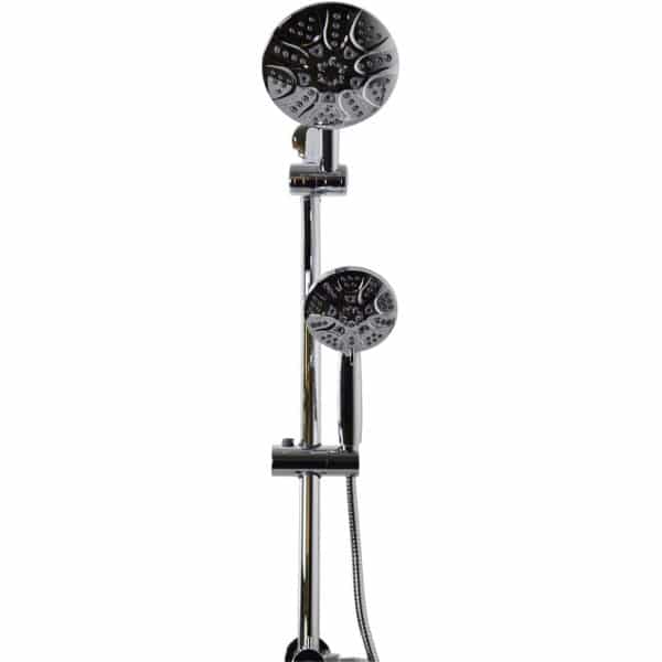 6 Function Shower Kit With Drill Free Adjustable Shower Bar - Image 2