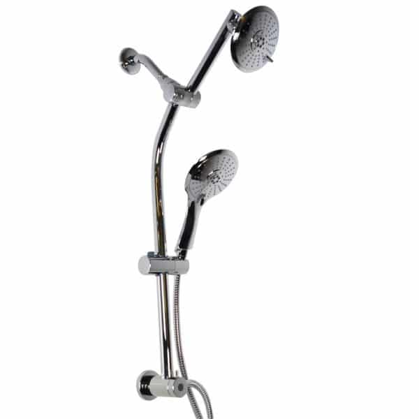 6 Function Shower Kit With Drill Free Adjustable Shower Bar