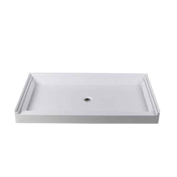 60” X 36” 3-Wall Shower Pan (Pan Only)