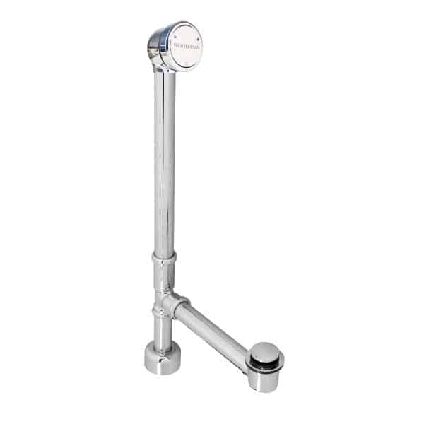 Patented Deep Soak-Closing Overflow Brass Bath Waste