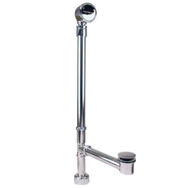 Patented Deep Soak-Closing Overflow Brass Bath Waste With Ball Joint