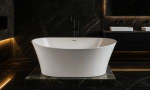 Caspian - Free Standing Acrylic Oval Tub
